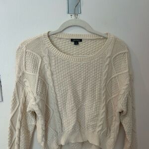 Cable Knit Cream Sweater